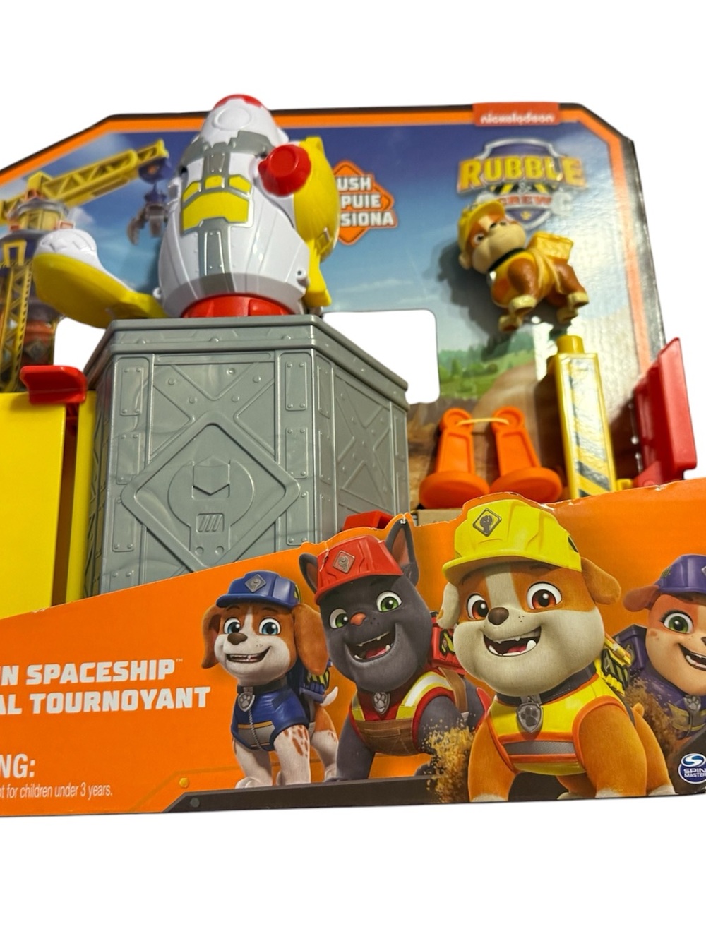 PAW Patrol Rubble Yellow Construction Spaceship Playset